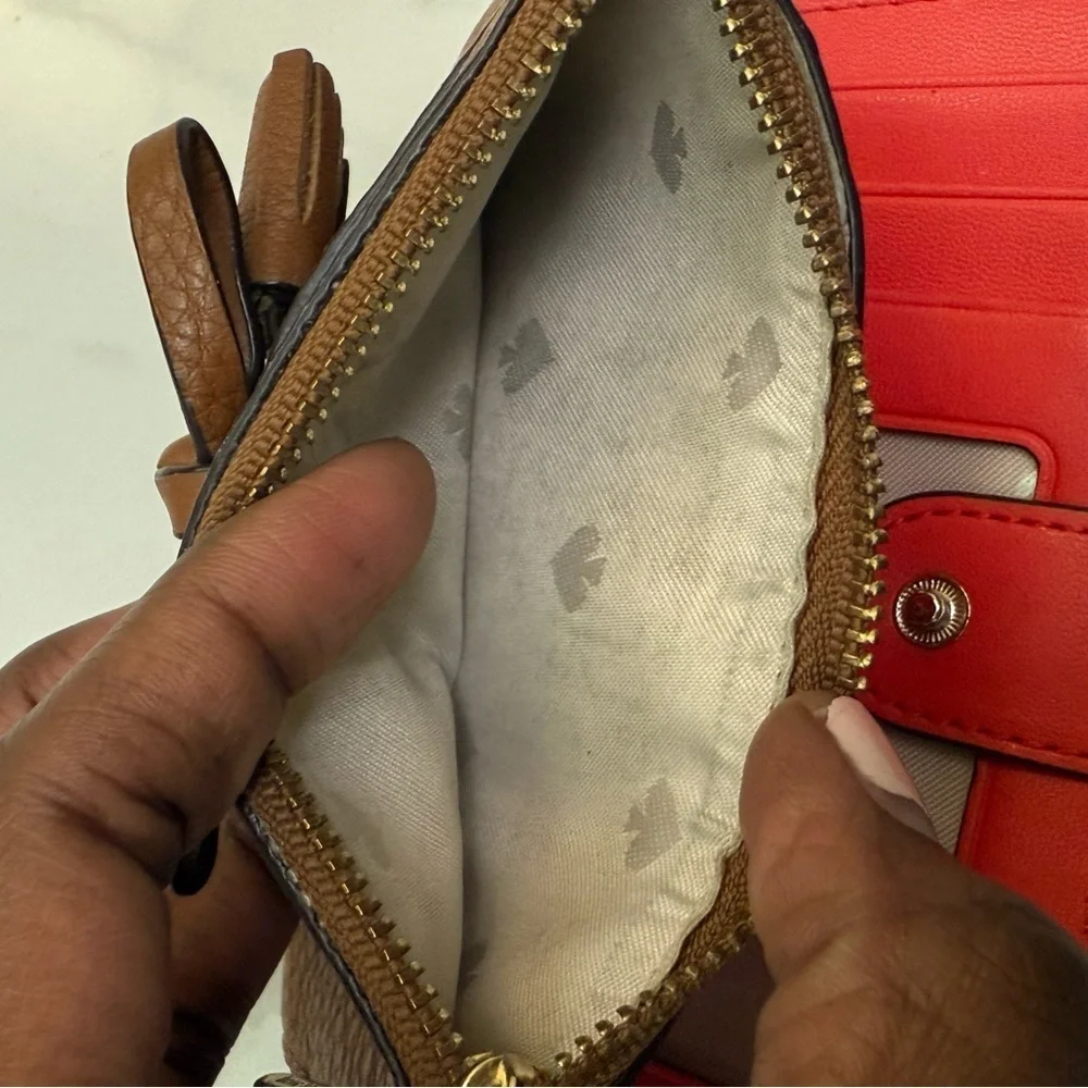 Kate Spade Cognac Leather Card Holder